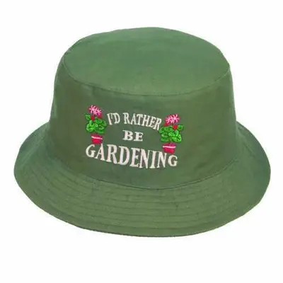Id Rather Be Gardening Adjustable Sun Hat