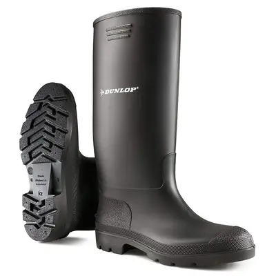 Unisex Wellingtons Boots Ladies Women Mens Wellies Fully Waterproof Snow Rain Muck Outdoor Mud Shoes Welly - black