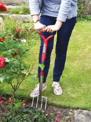 Spear & Jackson Stainless Digging Fork being used