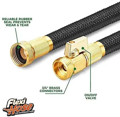 Solid Brass Fittings - The Ultimate No-Kink Flexible Water Hose