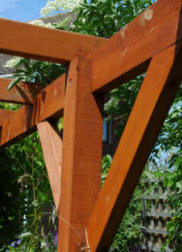Image of Pergola bracing angled strut - details