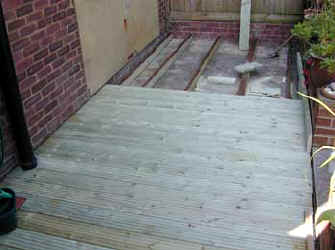 Deck boards all but finished