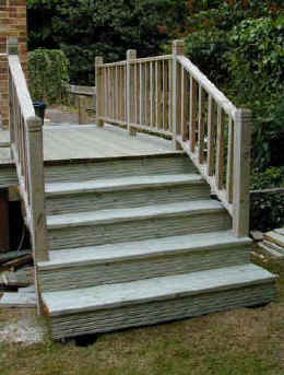 Decking staircase