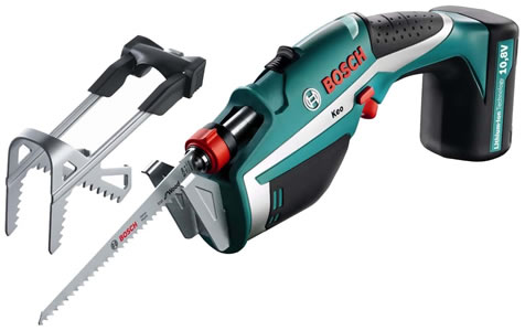 cutting a branch with a pair of secateurs