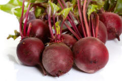 Beetroot that have been grown at correct spacing